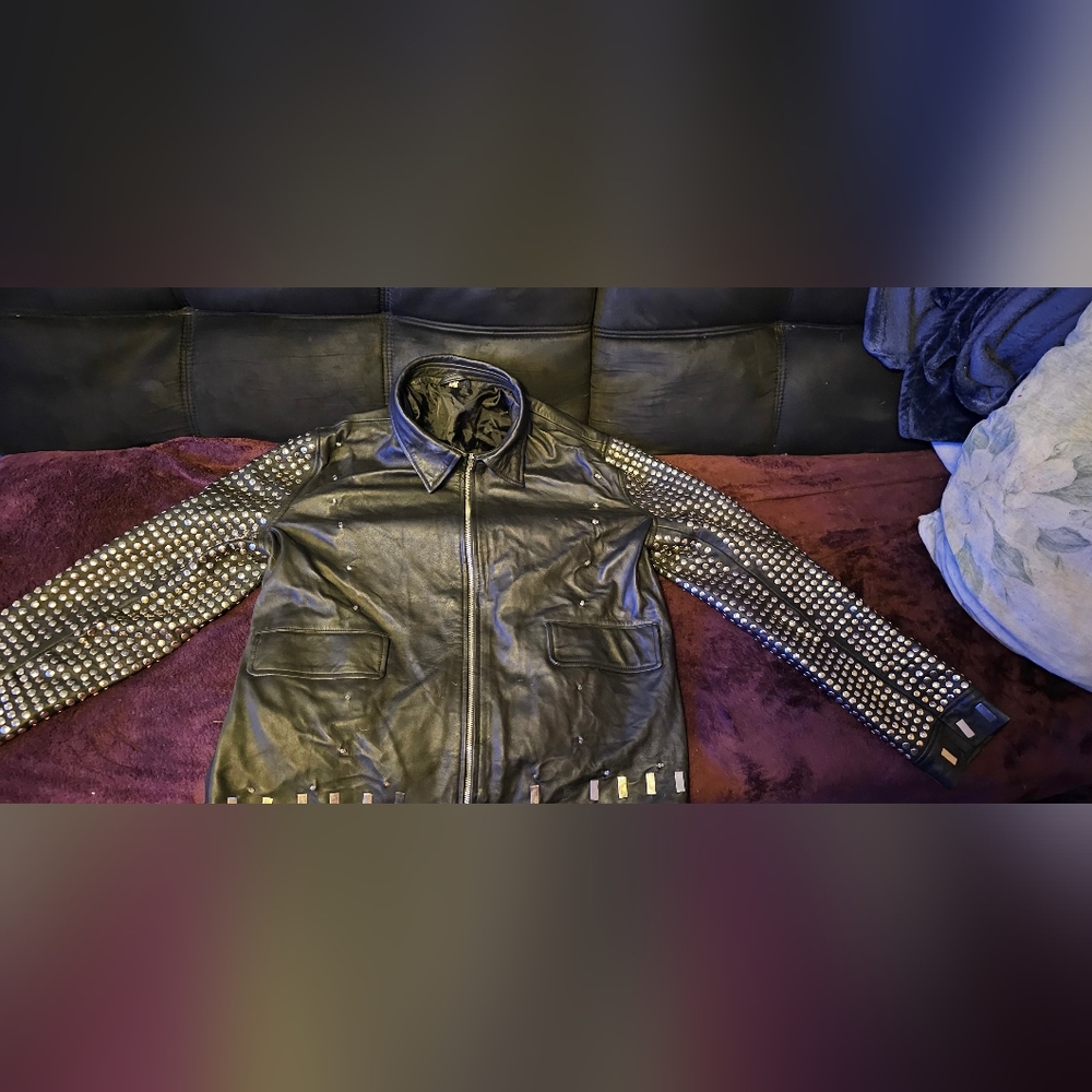 Wwe Chris Jericho Studded Leather Jacket